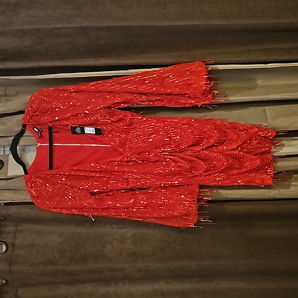Red Sequin Dress New with tags